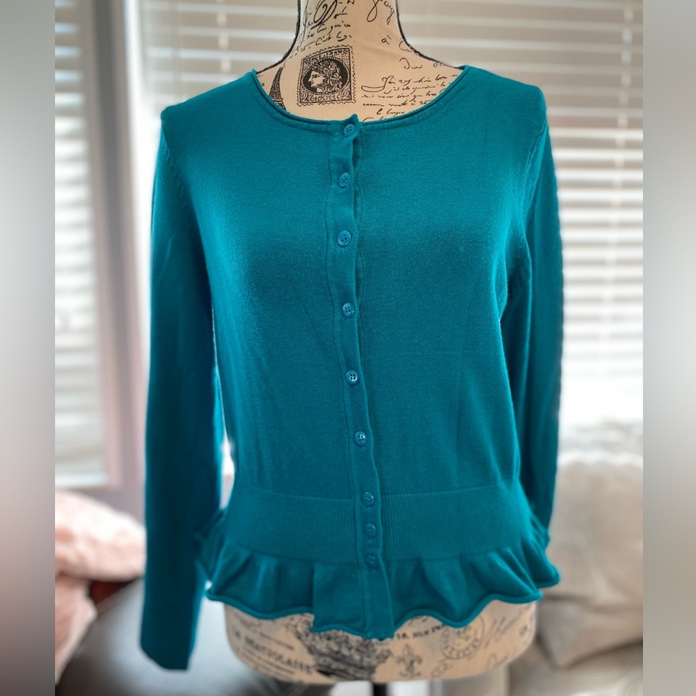 Green Olivia & Martin Cardigan Size Small